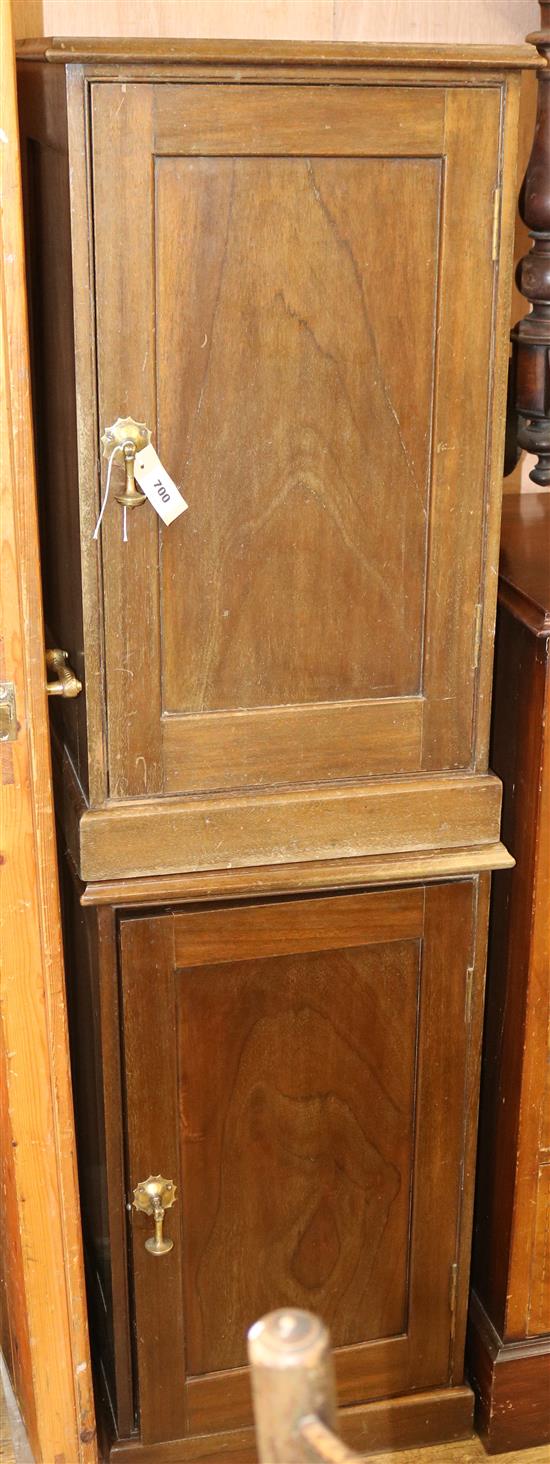 A pair of mahogany bedside cabinets W.46cm